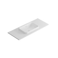 LOTOSAN Lupo set deska pod umyvadlo + umyvadlo 81x46 cm, Bílá matná LOTOSAN Lupo set deska pod umyvadlo + umyvadlo 81x46 cm, Bílá matná