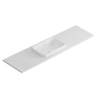 LOTOSAN Lupo set deska pod umyvadlo + umyvadlo 121x46 cm, Bílá matná LOTOSAN Lupo set deska pod umyvadlo + umyvadlo 121x46 cm, Bílá matná