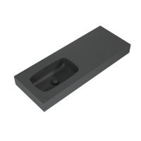 LOTOSAN Lotostone umyvadlo v desce asymetrické 120cm