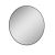 LOTOSAN Sand Round LED zrcadlo, O 80cm, černá