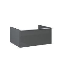 LOTOSAN Scarlet skříňka pod desku 60cm, antracit lesklá
