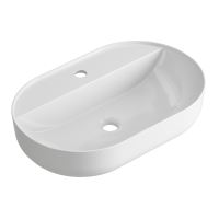 LOTOSAN Capsule umyvadlo na desku, monocolor bílá lesklá LOTOSAN Capsule umyvadlo na desku, monocolor bílá lesklá
