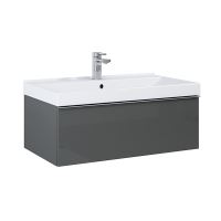 LOTOSAN Scarlet skříňka pod umyvadlo/desku 80cm, antracit lesklá LOTOSAN Scarlet skříňka pod umyvadlo/desku 80cm, antracit lesklá