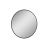LOTOSAN Sand Round LED zrcadlo, O 60cm, černá
