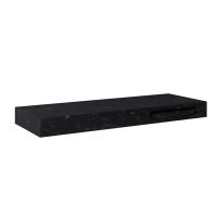 LOTOSAN Lotostone deska s konzolí na ručník, 140x46x12cm, Negro Marquina