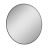 LOTOSAN Sand Round LED zrcadlo, O 100cm, černá