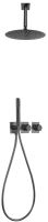 IMEX Nepal termostatický sprchový podomítkový SET black gun metal IMEX Nepal termostatický sprchový podomítkový SET black gun metal