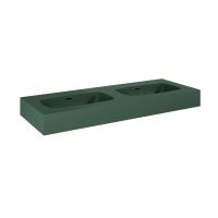 LOTOSAN Lotostone dvojumyvadlo v desce 120cm, smaragd matná