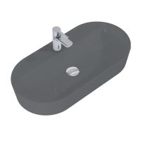 LOTOSAN Aria umyvadlo na desku 81x41cm, antracit matná LOTOSAN Aria umyvadlo na desku 81x41cm, antracit matná